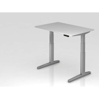Hammerbacher Büro Schreibtisch Stehtisch höhenverstellbar 120x80 cm Modell XBHM12 mit Memory-Schalter