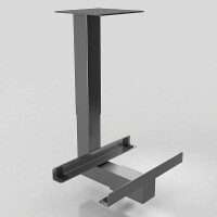 Hammerbacher Büro Schreibtisch Stehtisch höhenverstellbar 120x80 cm Modell XBHM12 mit Memory-Schalter