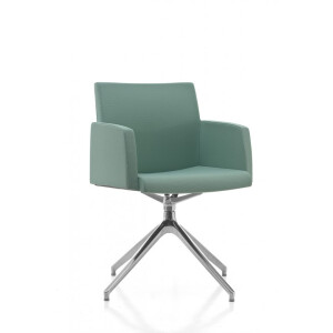 Kastel Design Lounge Sessel KRIBIO Spinnenfuß drehbar aus Aluminium