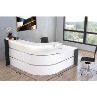 Kerkmann L-Theke Bari 3569 f.1-2 Personen mit Beratungsplatz (B)2350x(T)2000x(H)1120mm