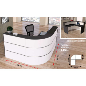 Kerkmann Design-Theke Kompakt-Theke Theke CENTO 2a 3857 (B)1800x(T)1800x(H)1100mm