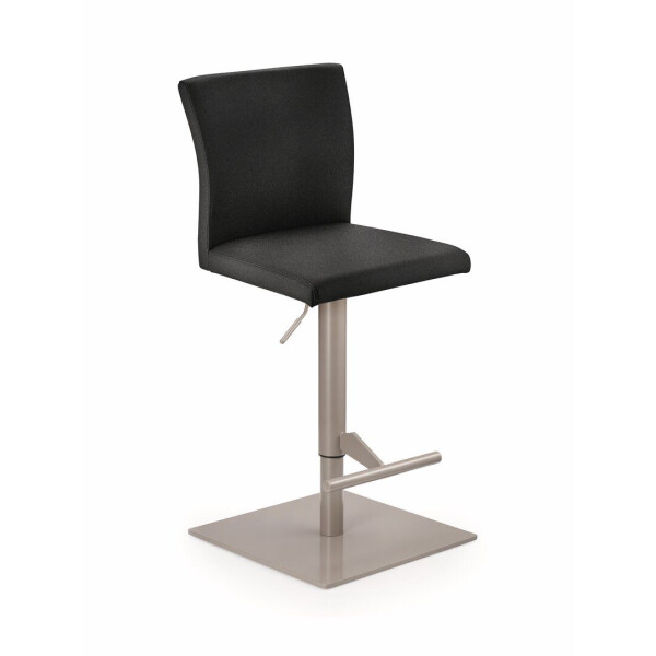 Edler Barhocker Tresenhocker Buono KM Gestell perlgraumetallic Kunstleder