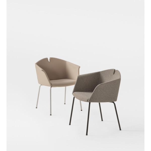 Kastel Design Lounge Sessel KUAD 4-Fuss gepolstert