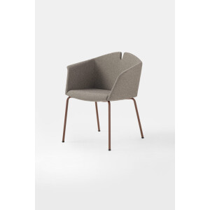 Kastel Design Lounge Sessel KUAD 4-Fuss gepolstert