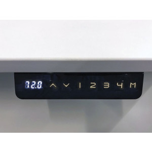 Kerkmann Schreibtisch Sitz-Stehtisch Move 3  Premium 200x100x72-121cm inkl. Anbautisch 120x80cm  elektr. höhenverstellbar mit Memoryfunktion