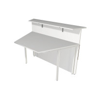 Kerkmann Design-Theke Theke Atlantis Glas 2-seitig schräg  (B)2500x(T)2500x(H)1080mm