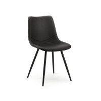 Design Stuhl Esszimmerstuhl Lino 1 KM Gestell schwarz