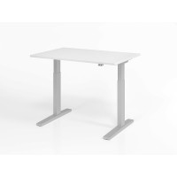 Büro Schreibtisch Stehtisch höhenverstellbar 120x80 cm Modell XMKA12 mit Tast-Schalter