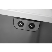 Büro Schreibtisch Stehtisch höhenverstellbar 120x80 cm Modell XMKA12 mit Tast-Schalter