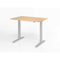 Büro Schreibtisch Stehtisch höhenverstellbar 120x80 cm Modell XMKA12 mit Tast-Schalter