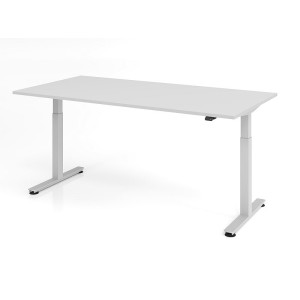 Büro Schreibtisch Stehtisch höhenverstellbar 200x100 cm Modell XMST2E mit Tast-Schalter