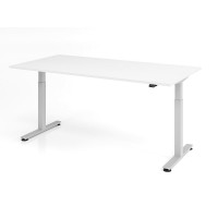 Büro Schreibtisch Stehtisch höhenverstellbar 200x100 cm Modell XMST2E mit Tast-Schalter