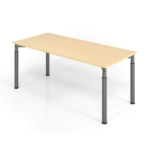 Büro Schreibtisch 180x80 cm Modell YS19 mechanische Höheneinstellung