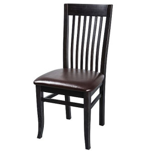 Eleganter Esszimmerstuhl Stuhl TOSKANA wenge-braun