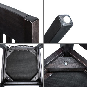Eleganter Esszimmerstuhl Stuhl TOSKANA  wenge-braun