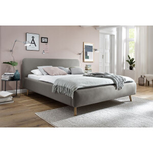 Polsterbett Bett MATTIS Stoffbezug Aspen