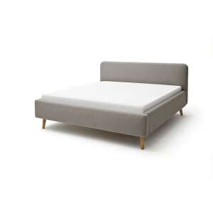 Polsterbett Bett MATTIS Stoffbezug Aspen