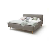 Polsterbett Bett MATTIS Stoffbezug Aspen