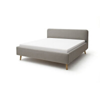 Polsterbett Bett MATTIS Stoffbezug Aspen