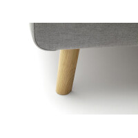 Polsterbett Bett MATTIS Stoffbezug Aspen mit Bettkasten