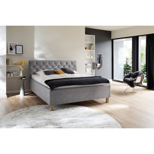 Polsterbett Doppelbett Bett San Remo mit Stoffbezug Bulus