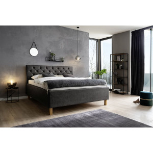 Polsterbett Doppelbett Bett San Remo mit Stoffbezug Bulus