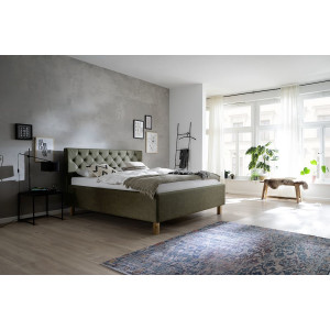 Polsterbett Doppelbett Bett San Remo mit Stoffbezug Bulus