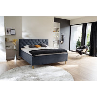 Polsterbett Doppelbett Bett San Remo mit Stoffbezug Bulus