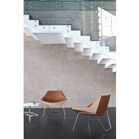 Kastel Design Lounge Sessel Mehrzwecksessel Kayak 4-Fußkreuz verchromt einfarbig niedrige Lehne