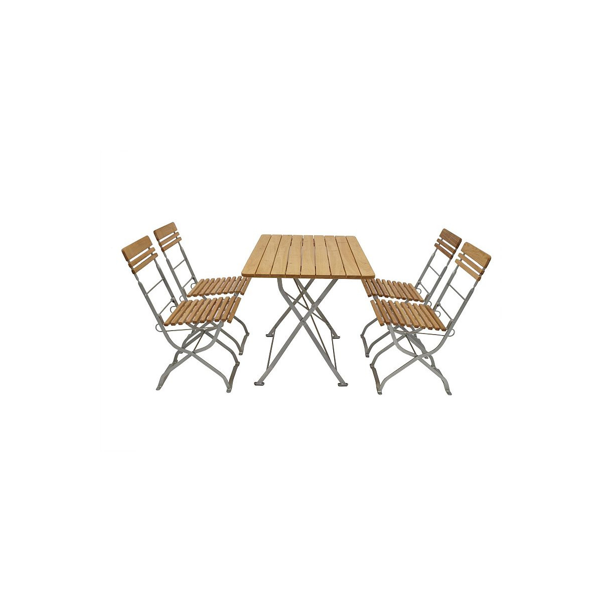 Garten Garnitur 5teilig 4x Stuhl 1x Tisch 70x110cm...