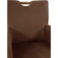 Esszimmer Stühle Set 4 Stück Rattan Armlehner Sessel Bilbao prairie brown