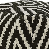 Sitzwürfel Fußhocker Sitzhocker 55x37x55 cm Pouf Kelim Bodenkissen Peru schwarz