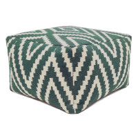 Sitzwürfel Fußhocker Sitzhocker 55x37x55 cm Pouf Kelim Bodenkissen Peru  türkis