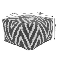 Sitzwürfel Fußhocker Sitzhocker 55x37x55 cm Pouf Kelim Bodenkissen Peru  türkis