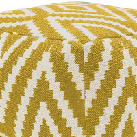 Sitzwürfel Fußhocker Sitzhocker 55x37x55 cm Pouf Kelim Bodenkissen Peru gelb
