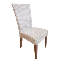 Esszimmer Stühle 6 Stück Rattanstühle Esstisch Stühle Wintergarten Cardine weiß