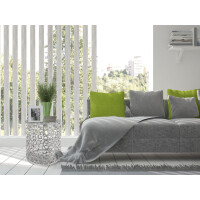 Beistelltisch Metall Dekotisch ø 40 x 46 cm rund Agadir silber Aluminium Korallen-Design