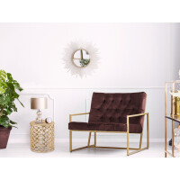 Dekotisch Metall Beistelltisch ø 40 x 45 cm rund Kairo gold Aluminium Orientalisch