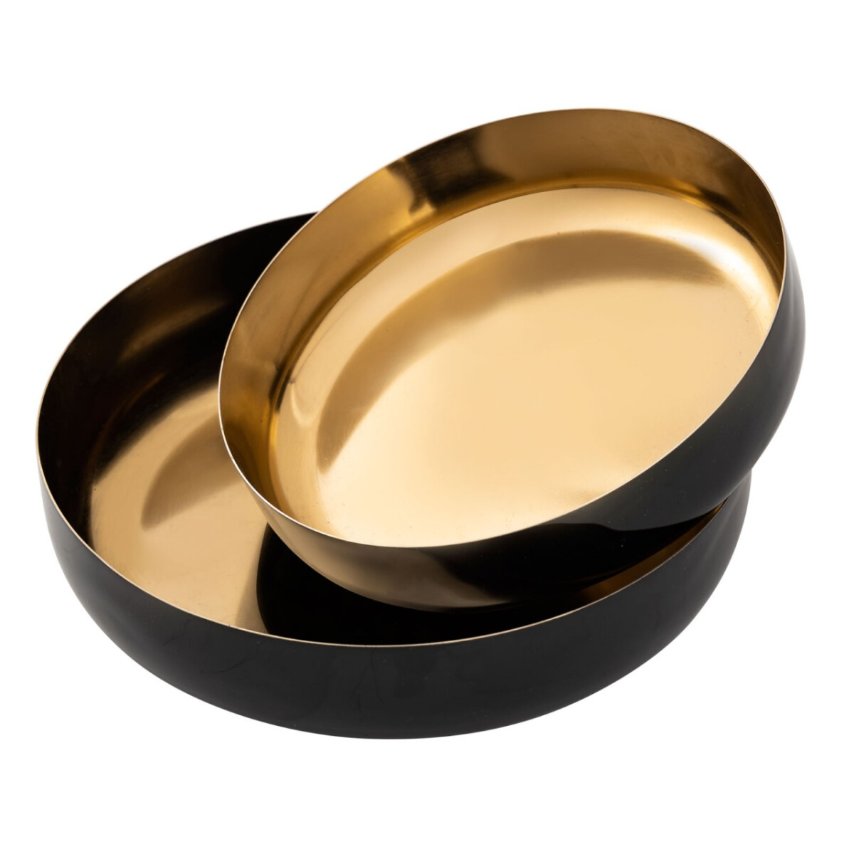 Deko Schale 2er Set rund ø 22/18 cm Knabberschale Gla
