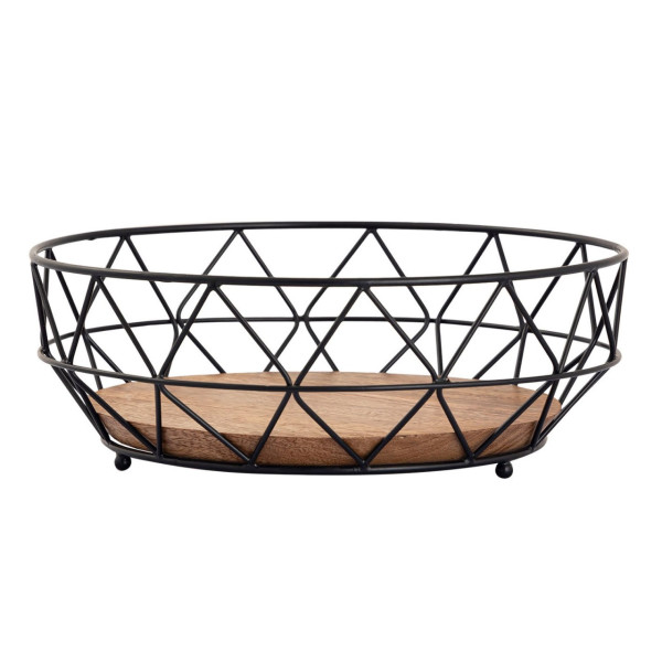 Obstschale Metall Brotkorb rund Neo ø 28 cm H 10 cm Obstkorb Metall schwarz