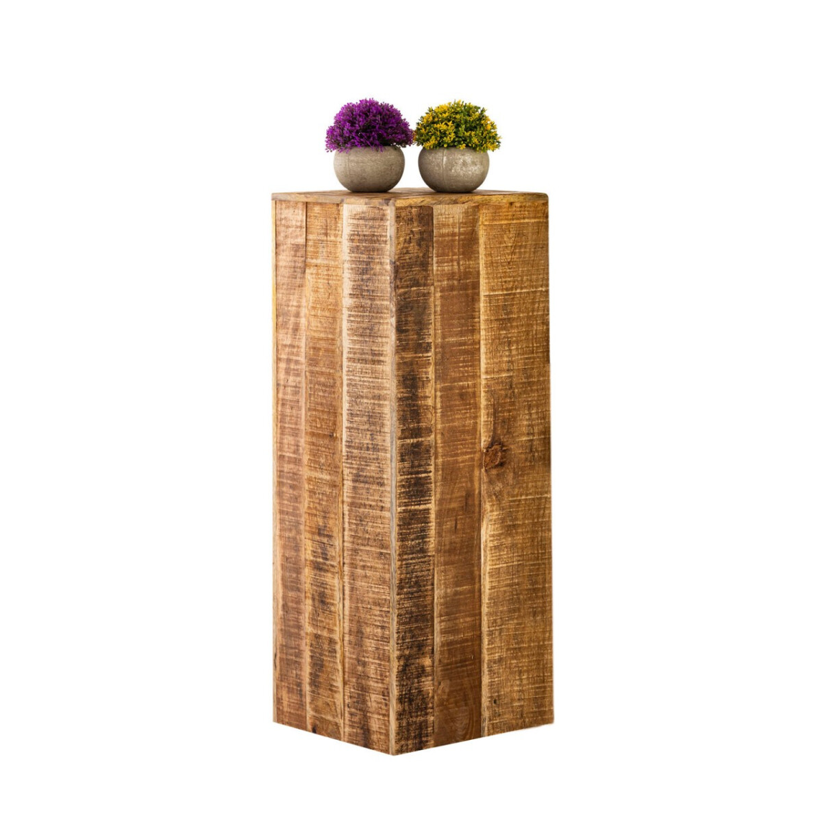 Blumensäule 27x27 H50 o. 73cm Blumen Hocker Holz Pflanz