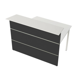 Kerkmann Design-Theke Theke Atlantis  2 Anthrazit niedriges Modul (B)2750x(T)820x(H)750mm