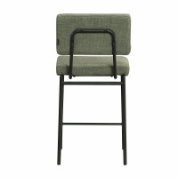Design Barhocker Rocco R Gestell schwarz Stoff