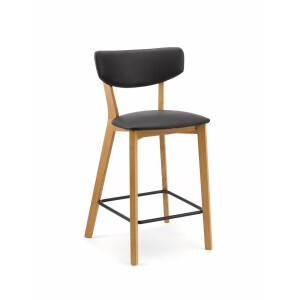 Design Barhocker Hocker Lea 2 Gestell Holz Kunstleder
