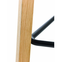 Design Barhocker Hocker Lea 2 Gestell Holz Kunstleder