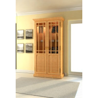 Vitrine Standvitrine Duett 2-türig B 112 cm Pinie massiv