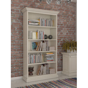 Bücherregal Regal-Schrank Duett B 112 H 212 cm mit 4 Regalfächern Pinie lipizano massiv
