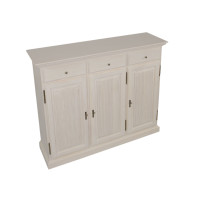 Highboard Hochanrichte Duett 3 Türen 3 Schubladen Pinie massiv