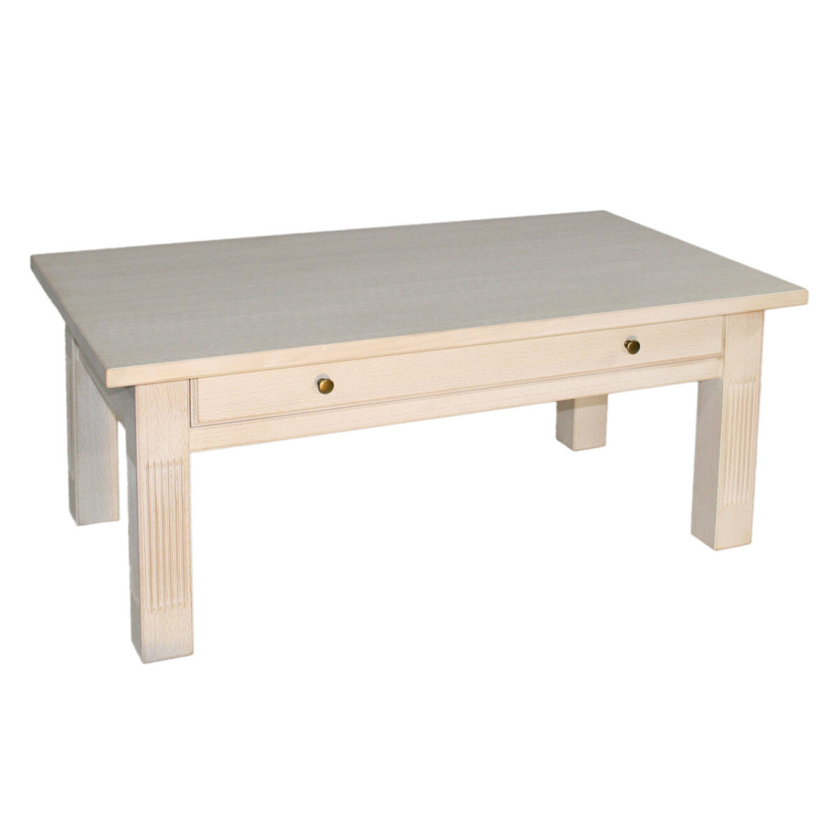 Couchtisch Wohnzimmer-Tisch 120 x 70 cm mit Schublade und fe