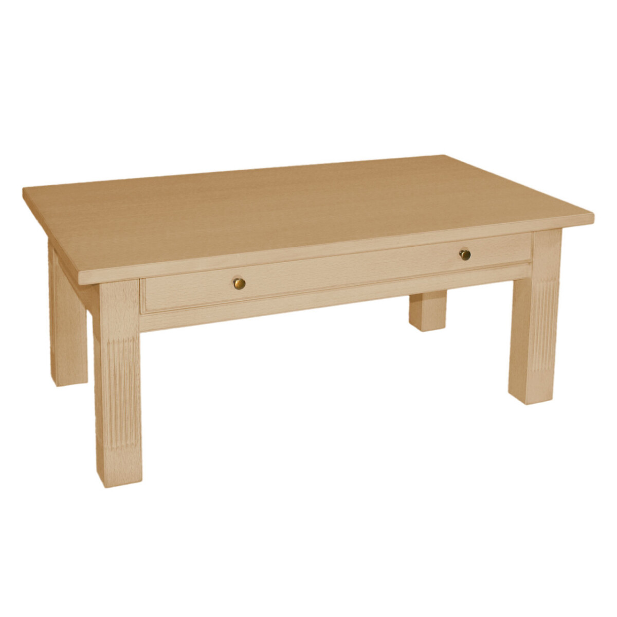 Couchtisch Wohnzimmer-Tisch 120 x 70 cm mit Schublade und fe